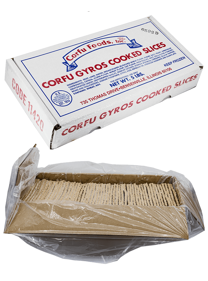 Gyro Strips Fully Cooked Mediterranean Pita