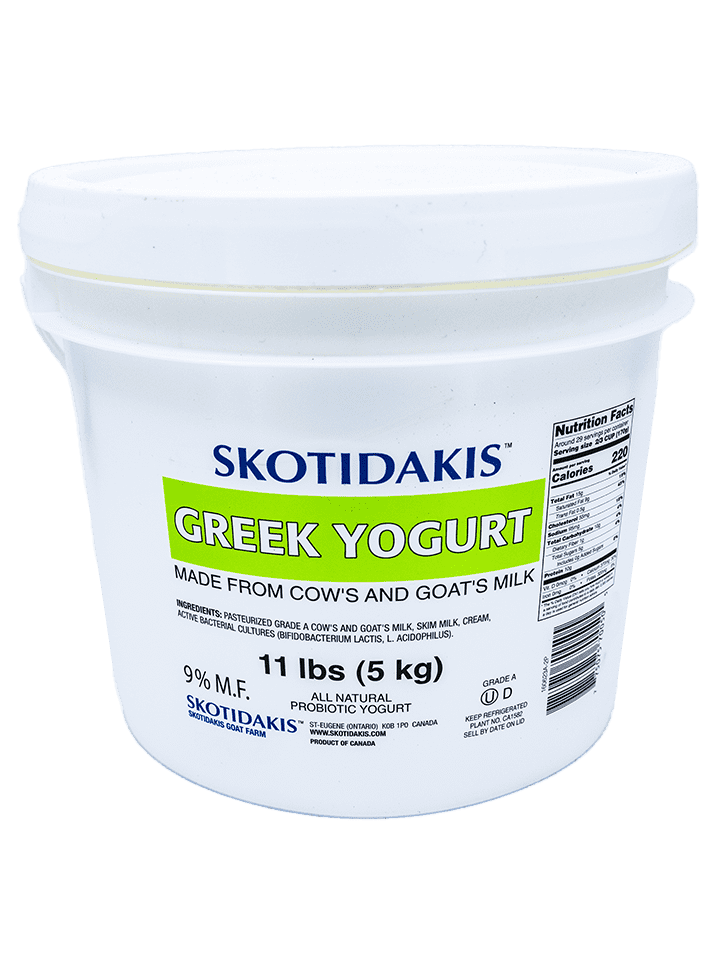 11 lb Greek Yogurt (Cows & Goat Milk) Mediterranean Pita