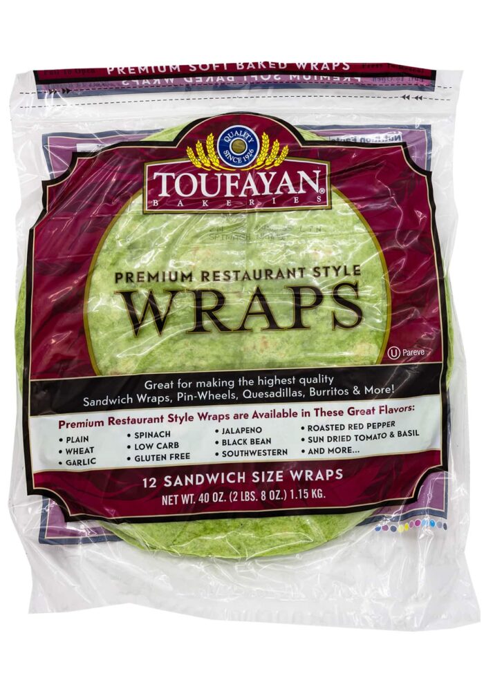 Spinach Wrap Toufayan 12"